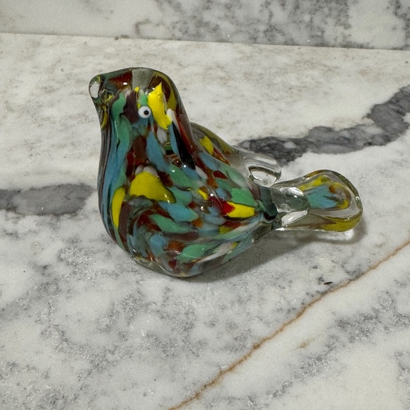Colorful Glass Bird Figurine - Picture 2 of 10